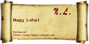 Nagy Lehel névjegykártya